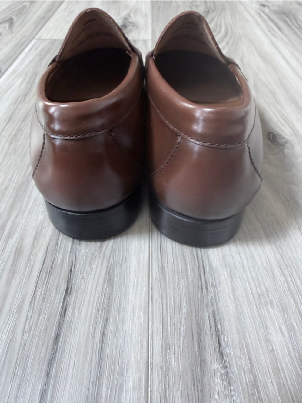 G.H. Bass Weejuns Logan Penny Loafers Men’s 8 EE Brown Leather Dress Shoes - Picture 8 of 12